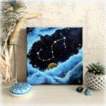 peinture sur toile constellation du zodiaque-scorpion