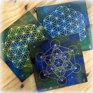 peinture vibratoire petit format-15x15