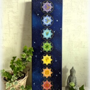 peinture vibratoire 7 chakras fleurs