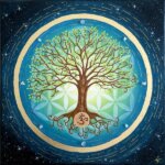 peinture vibratoire arbre de vie